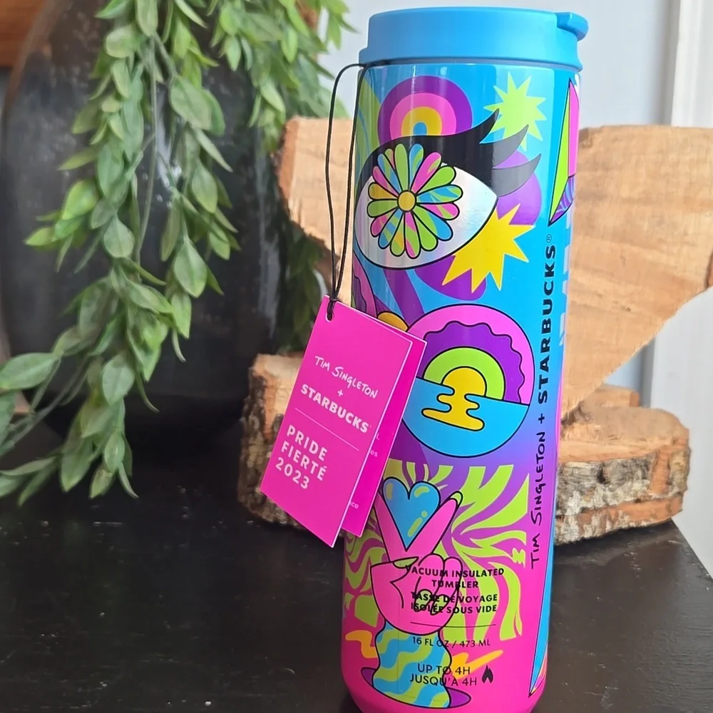 Starbucks Tumbler LOT-Tim Singleton 2023 Collection Item &2020 Rainbow Studded - Picture 8 of 17
